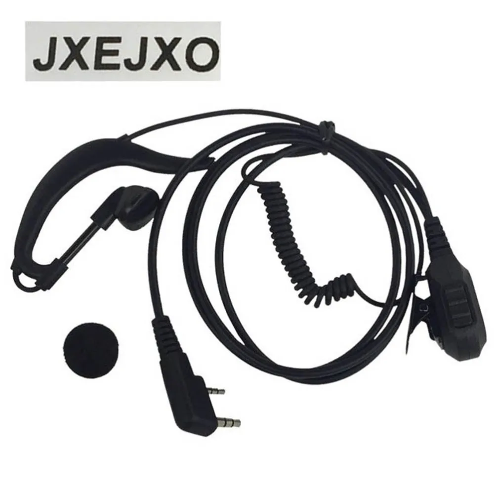 JXEJXO Новый 2 контактный g образный наушник для Kenwood BAOFENG UV5RA TYT MD 380 WOUXUN KG UV6DTwo радио