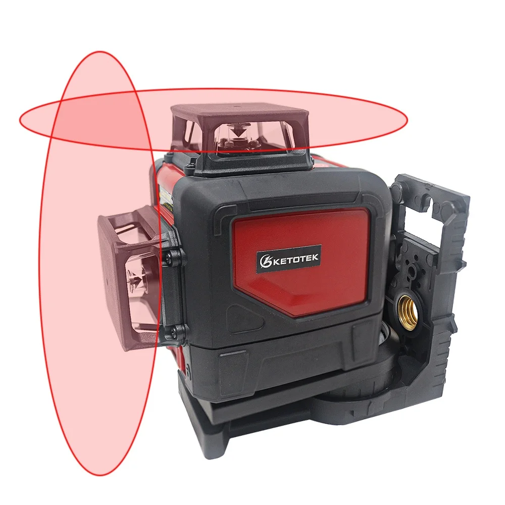 8lines red laser Ketotek KT901C 5 линий 8 линий лазерный уровень самонивелирующийся ручной режим уровни горизонтальные вертикальные мощные красные зеленые лазерные лучевые линии - Цвет: 8lines red laser