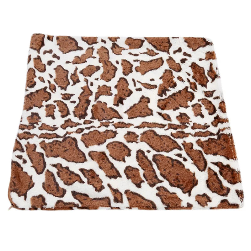 Домашние Декоративные Чехлы для подушек с изображением животных, кожи, тигра, кошки, коровы, леопарда, мягкий флисовый чехол для подушек из искусственного меха, наволочка для подушки