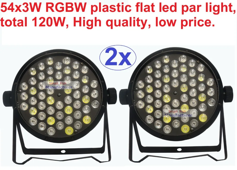 Светодиодный светильник с плоским Par 54x3W RGB стробоскоп DMX контроллер для дискотеки