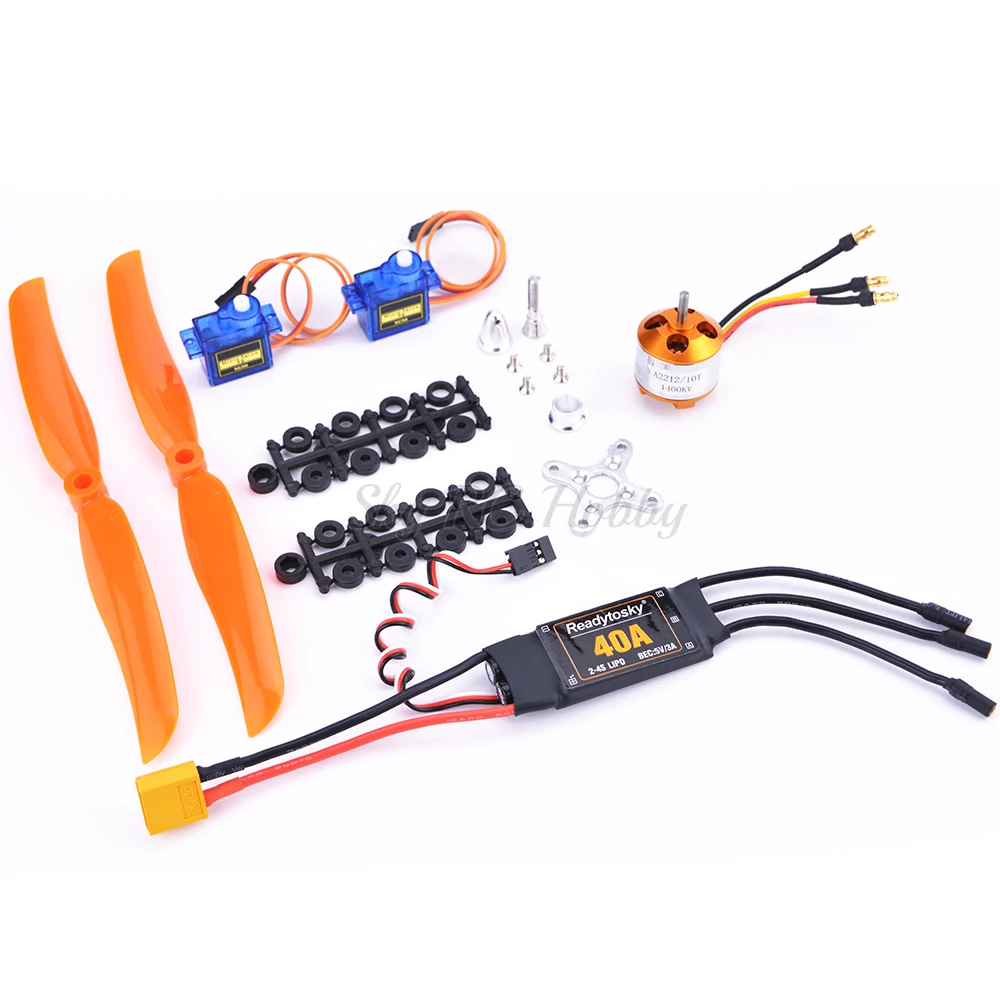 A2212 2212 1400kv 2200kv бесщеточный двигатель 40A ESC SG90 9G Micro Servo 6035 / 8060 Propeller для
