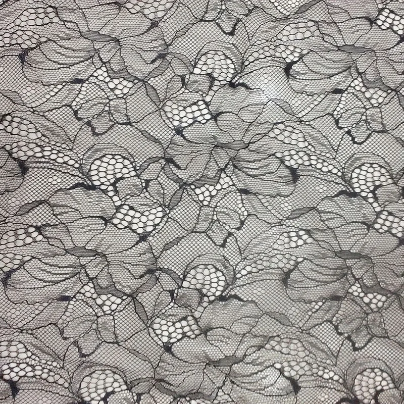 Супертонкая кружевная ткань с цветами для сексуального прозрачного нижнего