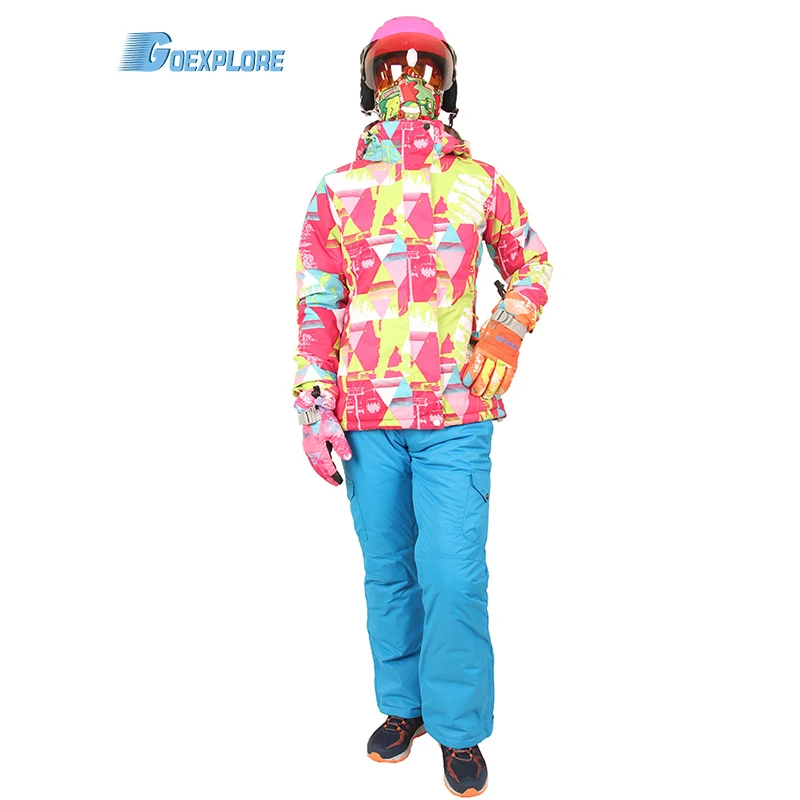 Goexplore ore лыжный костюм женский зимний ветрозащитный водонепроницаемый жакет для