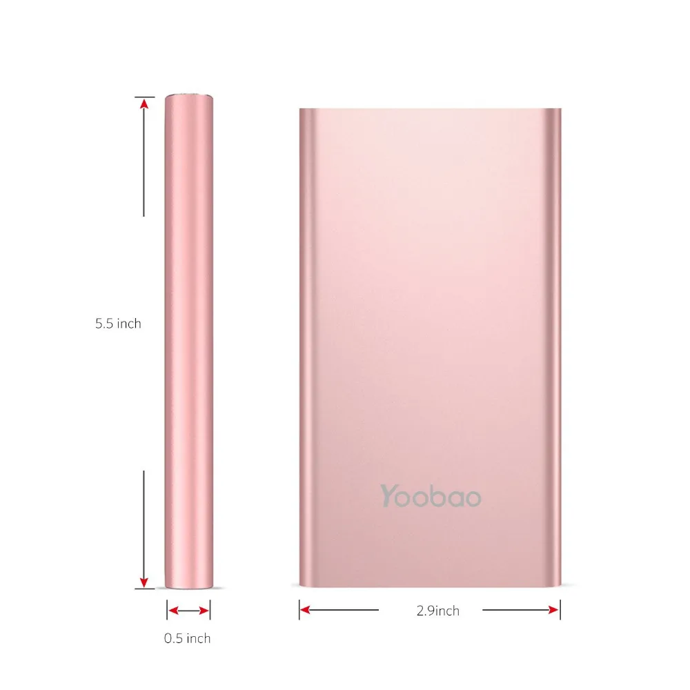 Yoobao A1 внешний аккумулятор 10000 мА/ч быстрая зарядка портативное зарядное
