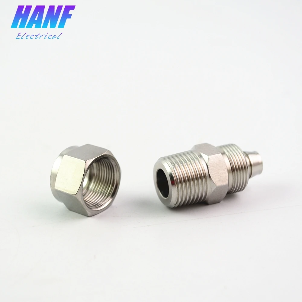1 шт. 304 Нержавеющая сталь BSP 3/8 &quotнаружная резьба x 12 мм OD труба Быстрые