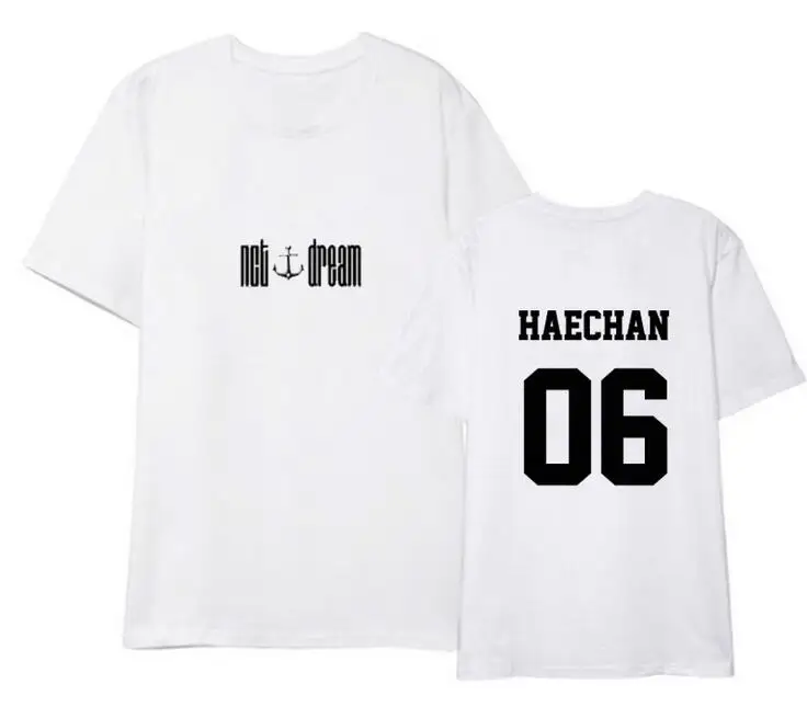 Nct dream we hot we young album одинаковая футболка с круглым вырезом и круглым вырезом для летних стильных футболок унисекс - Цвет: 16
