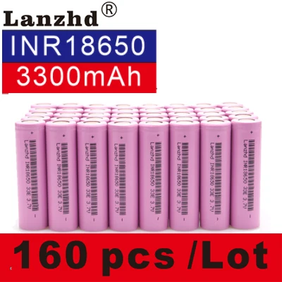 160 PCS 18650 аккумулятор 3,7 V INR18650 литиевые литий-ионные аккумуляторы 3,7 v 30A большой ток 18650VTC7 для samsung 18650(40-280 шт - Цвет: 160 PCS