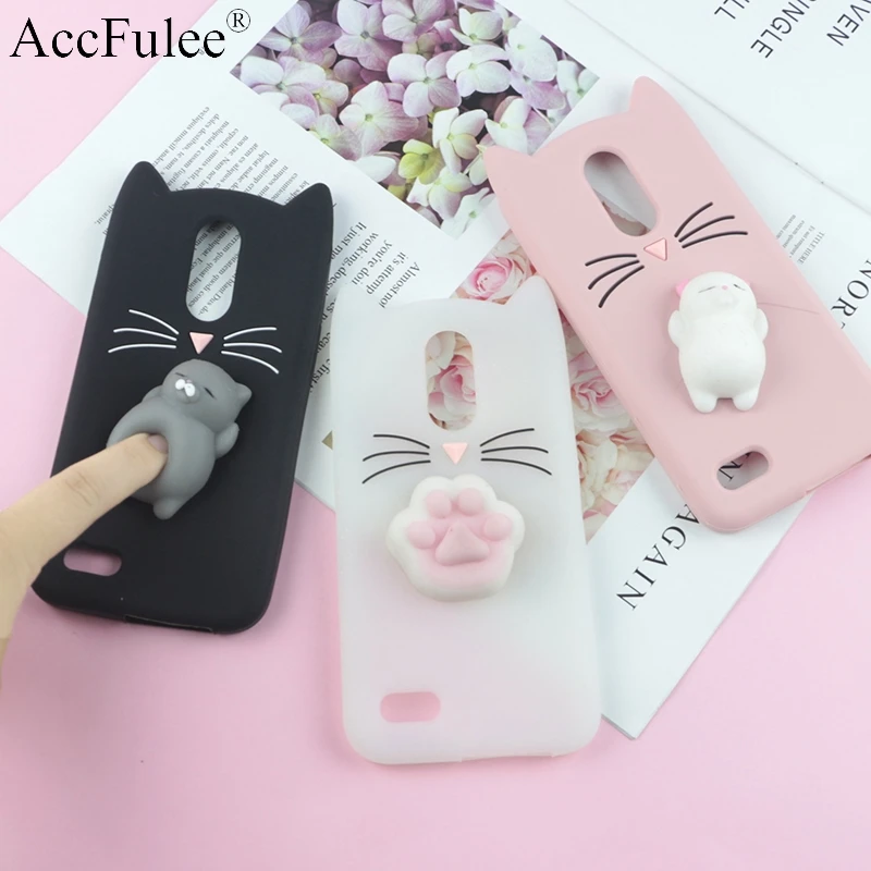 3D милый японский блестящий чехол с бородатым котом для LG Q6 Plus G6 G7 ThinQ K4 K8 K9 K10 Alpha K11 милые мягкие чехлы