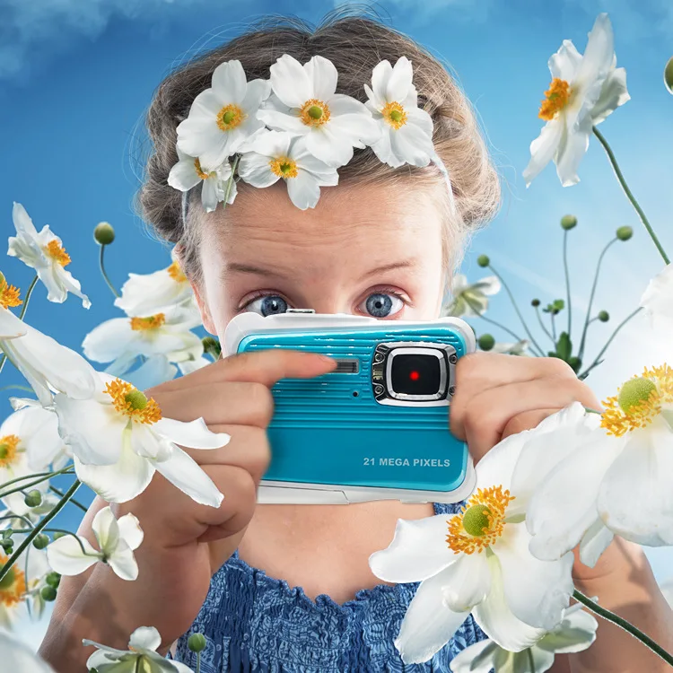 HD Mini 21M 32G LCD мультфильм камера Дети День рождения подарки подводный фото