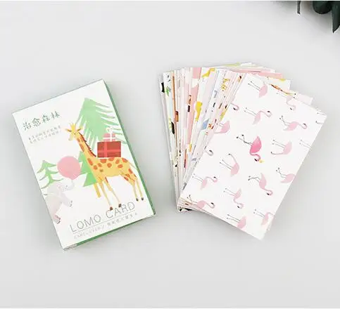 28 шт./лот разные стили мини карты в коробке декоративные LOMO DIY blessing card