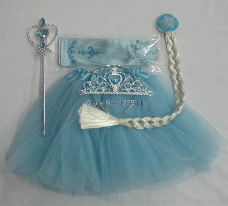 Фея парик с короной Волшебная палочка перчатки юбкой пачкой для Нарядная девочек