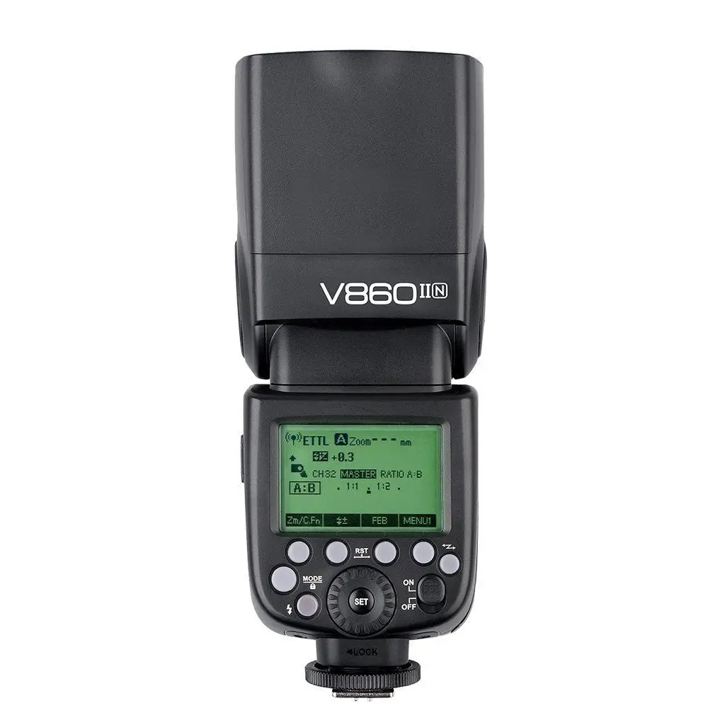 Godox V860II N i TTL HSS 2 4G литий ионный аккумулятор Вспышка Speedlite CD15|Фотовспышки| |