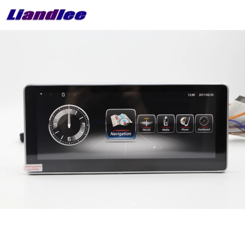 Автомобильный мультимедийный плеер Liandlee NAVI CarPlay адаптер для Mercedes Benz C Class MB W204 2007~ Автомобильный радиоэкран gps навигация