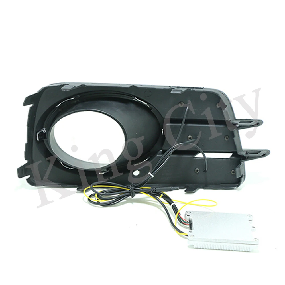 Capqx 1 пара для Volkswagen Tiguan 2010-2012 Светодиодный дневной ходовой свет DRL Дневной свет ПТФ в передний бампер крышка лампы рамка