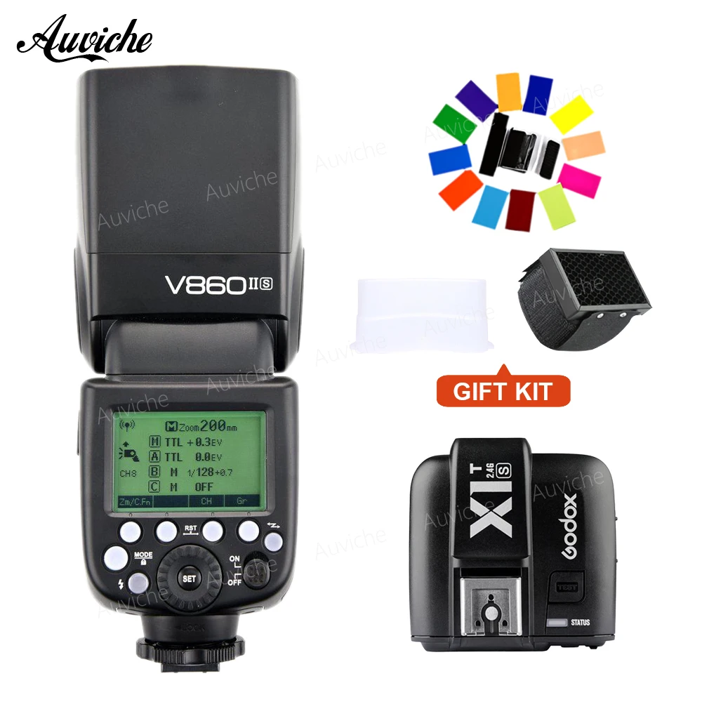 Godox v860ii v860ii-s литий-ионный Батарея TTL HSS вспышки Speedlite wtih xit-S передатчик для Sony