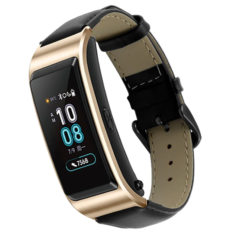 Ремешок из натуральной кожи для Huawei Band 5 тонкий универсальный браслет наручных