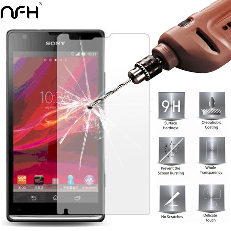 2 шт. 0 3 мм Защитное стекло для Sony SP M35H Xperia M35T защита экрана 9H жесткая пленка C5302