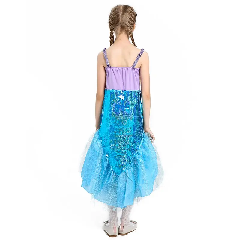 Детское платье с юбкой-годе без рукавов блестками | Детская одежда и обувь