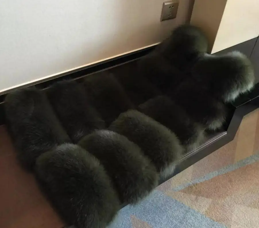 army green Зимнее теплое пальто из лисьего меха, Модный женский жилет из искусственного меха, пальто из искусственного меха, Толстый жилет из лисьего меха, Colete Feminino, большие размеры, S-4XL, wj1124 - Цвет: army green