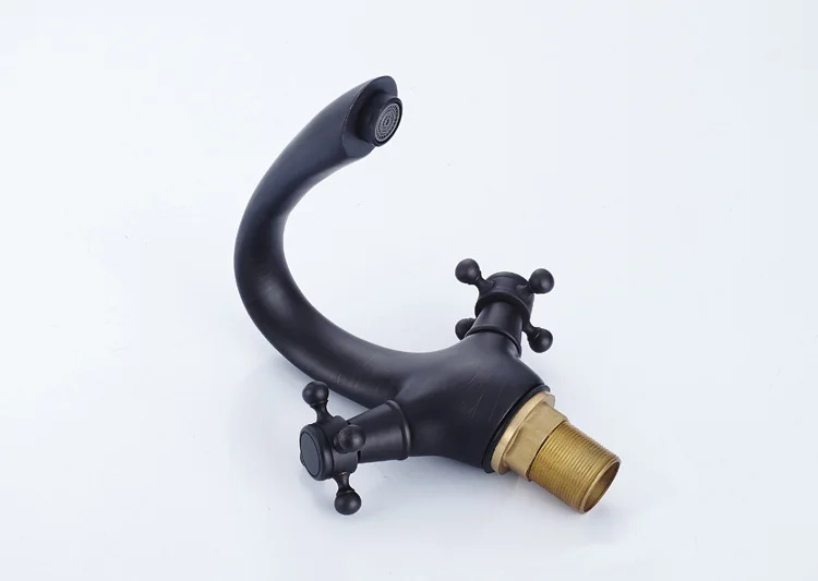 Бесплатная доставка кран для умывальника Senducs с твердой латунной черной