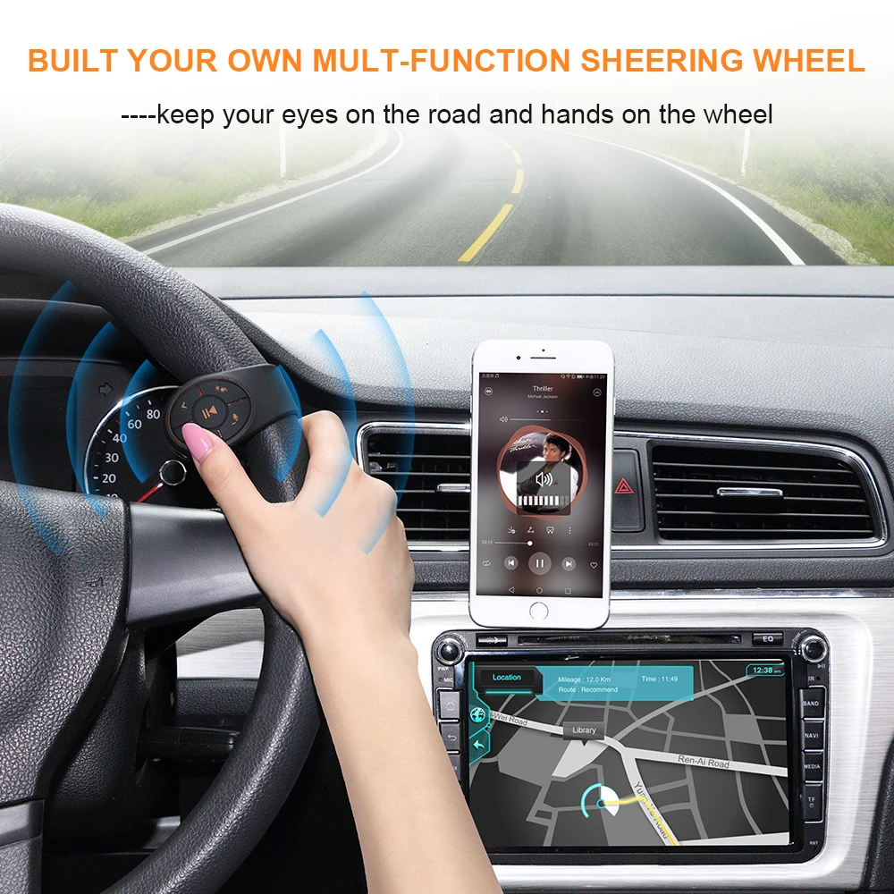 Bluetooth пульт дистанционного управления KEBIDU медиакнопка музыкальный плеер