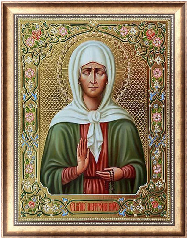 5D diy Acupuncture Diamond Embroidery Round Resin Picture Mosaic DIY Painting Religious Cross Stitch | Дом и сад