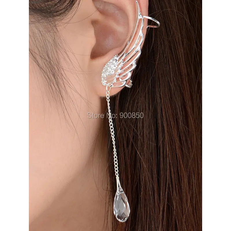 1 пара серьги в форме крыла ангела с серебряным покрытием модные ювелирные