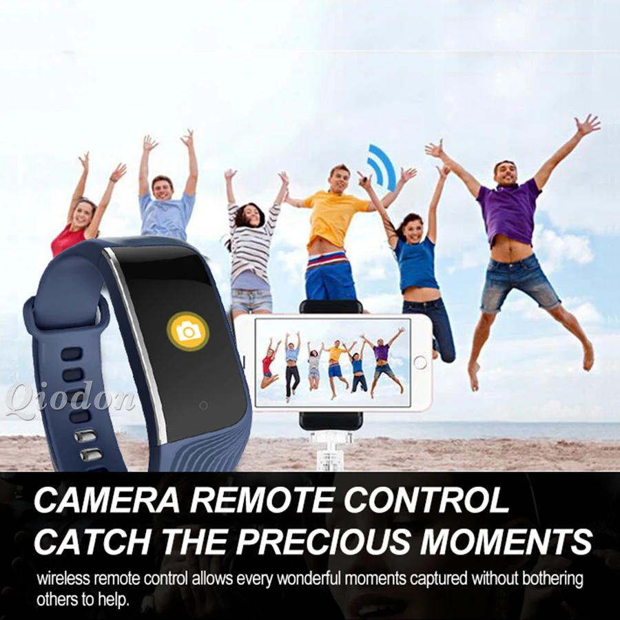 Heart Rate Monitor Bluetooth Connectivity Smart Watch Clock Color Screen Remote Camera Smartwatch For Android iOS Waterproof | Электроника