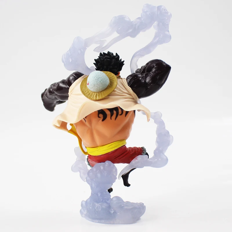 15 см Луффи оп король художника человек в пружинах скульптуры четыре экипировки