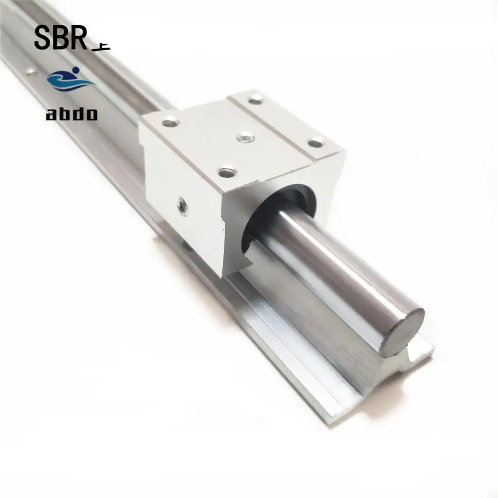 

High quality 4pcs SBR10UU aluminum block 10mm Linear motion ball bearing slide block match use SBR10 10mm linear guide rail