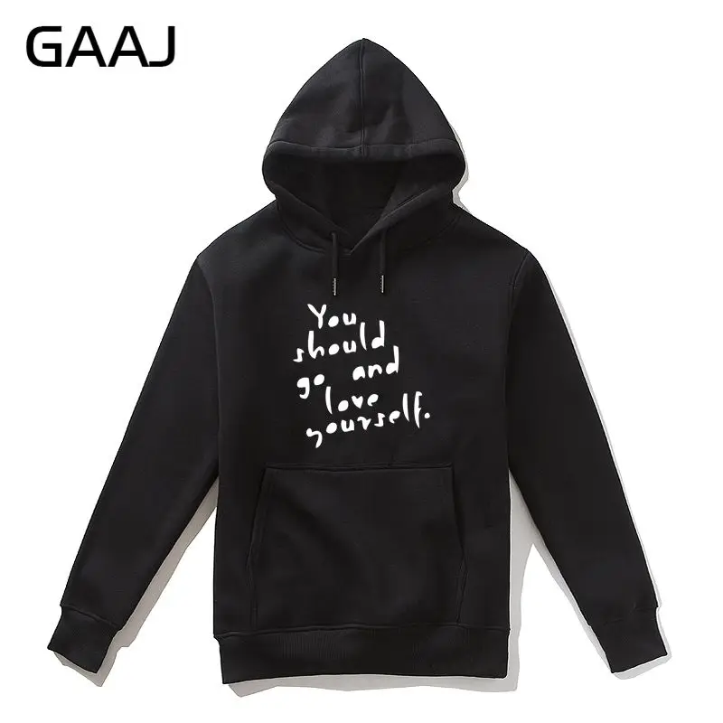 GAAJ "вы должны пойти и Love Yourself" Для мужчин худи женские для скейтборда