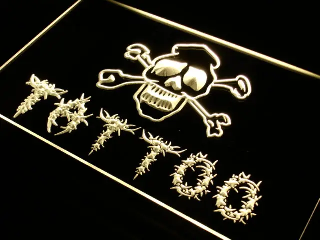 i556 Tattoo Shop New Bar Pub Miami Ink NEW Light Sign On/Off Switch 20+ Colors 5 Sizes | Дом и сад