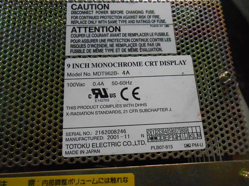 MDT962B-4A совместимый ЖК-дисплей 9 дюймов для M500 M520 система CNC CRT monitor есть в наличии |