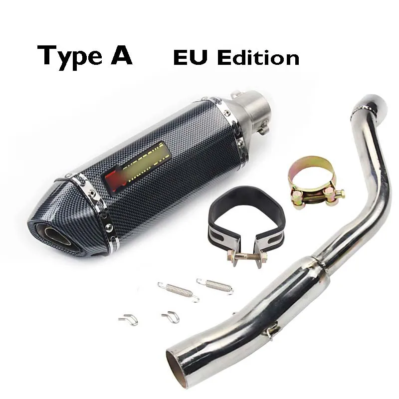 Type A EU Edition Слипоны CB600F Hornet выхлопная система глушитель Escape соединительная трубка весь набор труб для Honda CB600F Hornet - Цвет: Type A EU Edition