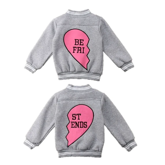 

Best Friend Matching Clothes Coat Toddler Kids Baby Boys Girls Warm Tops Coat Jacket Outerwear Snowsuit Clothes