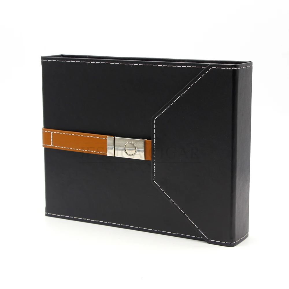 GALINER Black Elegant Leather Cedar Wood Cigar Case Travel Humidor Box Portable 8 pcs Holder With Humidifier Magnetic Lock | Дом и сад