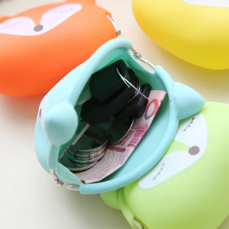 Ярких цветов Сова Bunny Cat Силиконовые Портмоне подарок для ребенка cartoontrendy детские