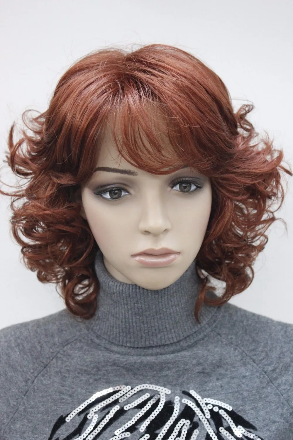 Новый Высокое Качество Модные Фото Мода Red Fox Короткие Вьющиеся Женщины дамы Daily