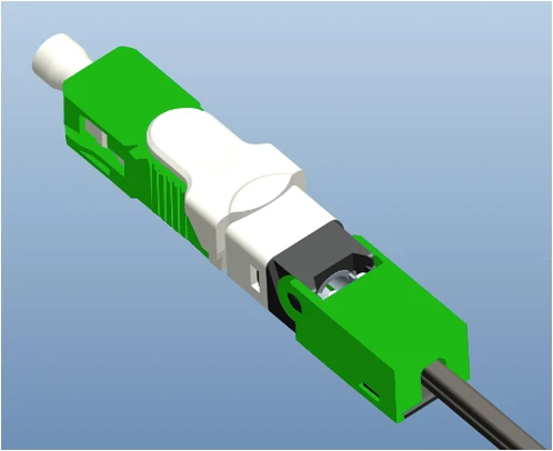 200 шт./упак. FTTH ESC250D APC оптический патч-корд одномодовый волоконно-оптический разъем SC APC Быстрый разъем сборки на месте мы осуществляем прямую кабель ESC250D