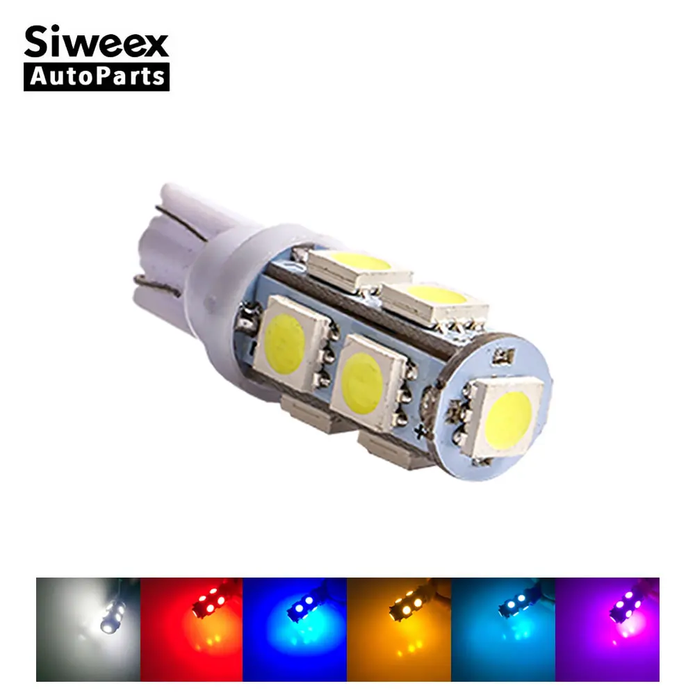 1 шт. T10 W5W 9 SMD 5050 194 168 Автомобильный светодиодный номерной знак боковых габаритных