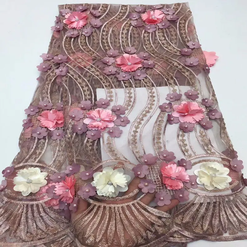 2018 новейший дизайн большой тяжелый Свадебное кружево Африканский французский