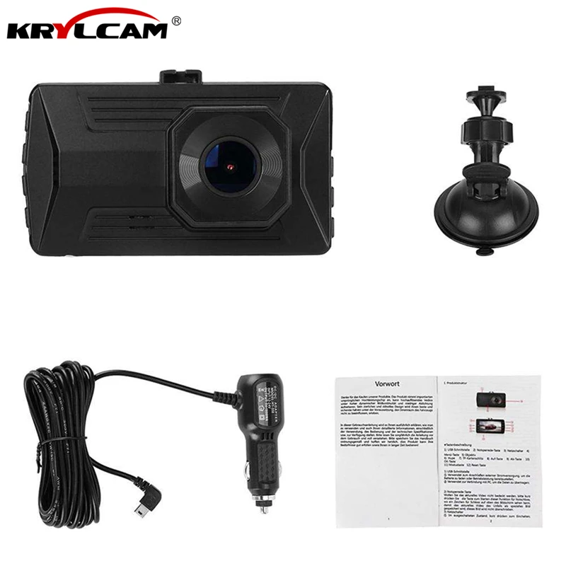 Krylcam 3&quot Car DVR Cam Dash Camera Driving Video Recorder G-sensor Motion Detection Loop Recording Full HD 1080P Dashcam | Автомобили