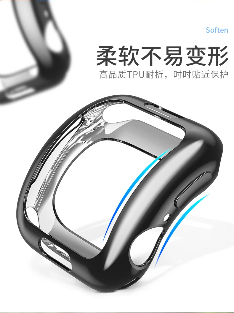 HOCO Мягкий ТПУ силиконовый чехол для Apple Watch 44 мм 40 мм чехол iWatch серии 4 серии 5 защитный чехол