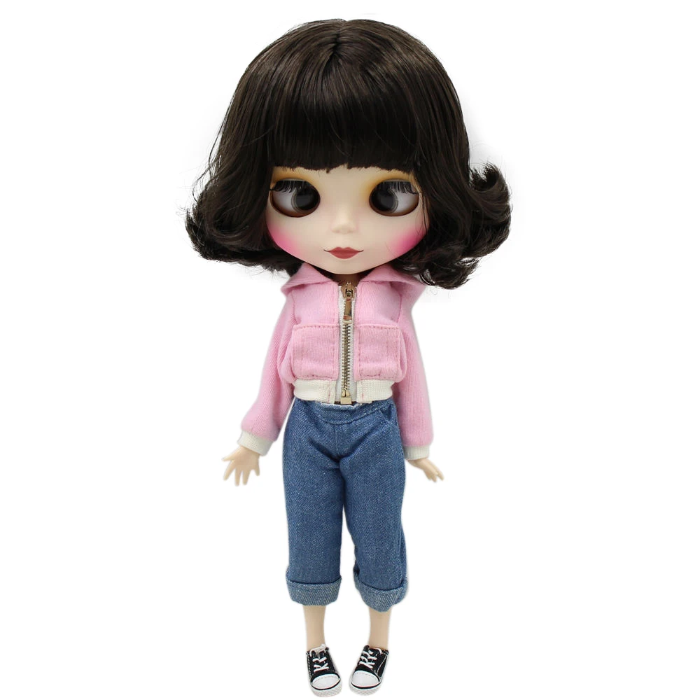 Кукла Blyth ICY DBS для серии № BL950 с перекрестными глазами черные короткие волосы