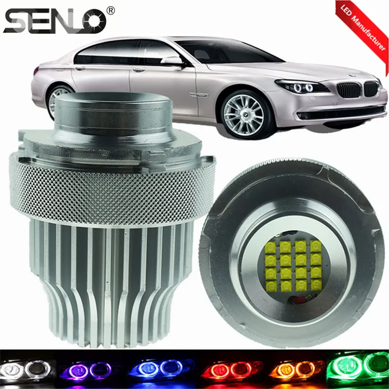 

Senlo LED E60 ангельские глазки Высокая Мощность модные ошибок 1 пара 16x10 Вт 160 ватт кольцевые светодиодные огни гало для BMW E39 E61 E53 E63 E65 E83
