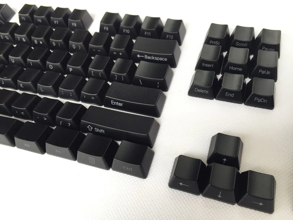 Cool Jazz Keycaps с лицевой/боковой печатью подсветкой черный 104/87 Cherry MX для Tenkeyless 87/104/108