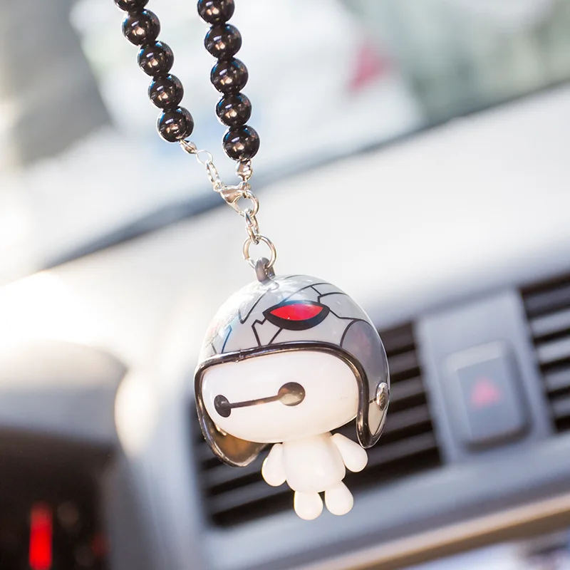 Автомобильная бижутерия подвеска в виде шлема Baymax мультяшная кукла украшение