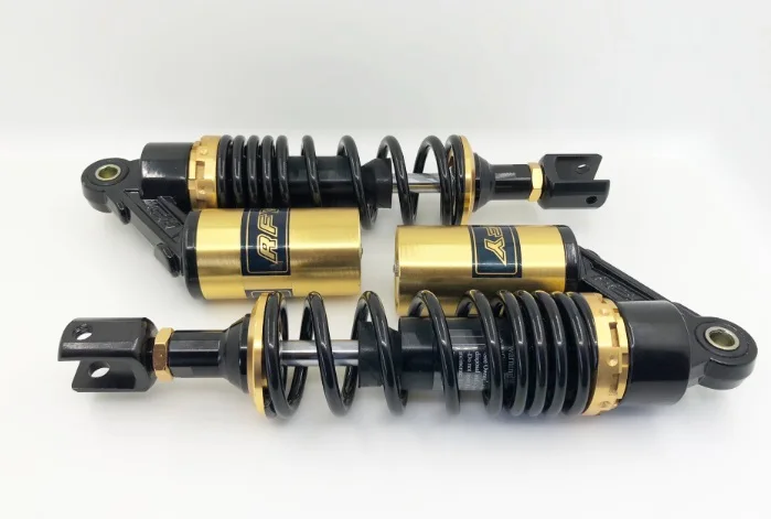 

RFY New 1Pair 11" 280mm motorcycle rear shock absorber for Honda Suzuki Kawasaki Yamaha Black + gold