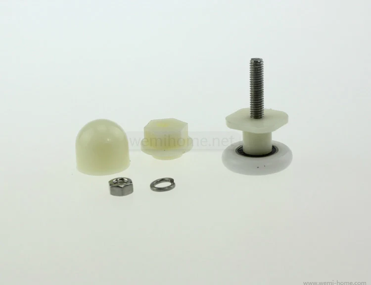 Стеклянная направляющая для раздвижных дверей ванной комнаты роликовый ролик