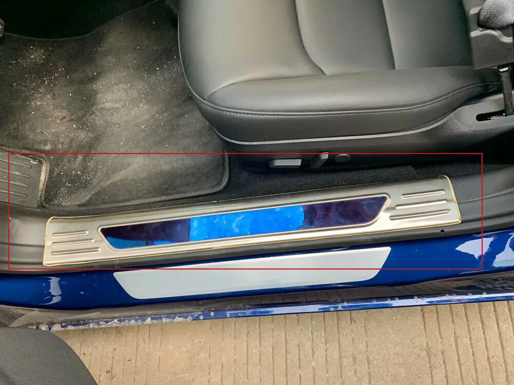Для Tesla Model 3 2018-2019 внутренняя Накладка на порог Защитная крышка | Автомобили и